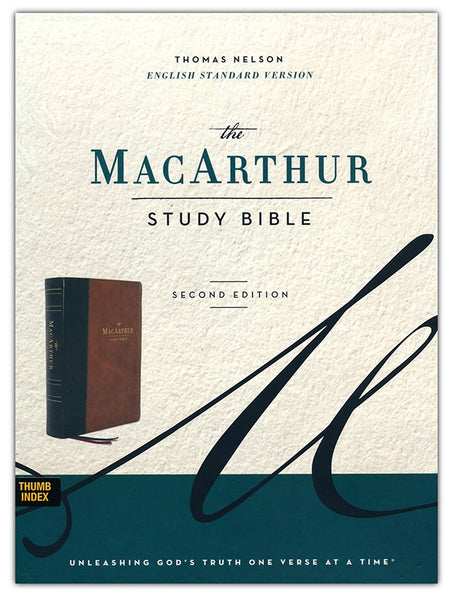 ESV MacArthur Study Bible, 2nd Edition, Leathersoft - Brown