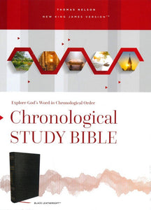NKJV Chronological Study Bible, Leathersoft, Black