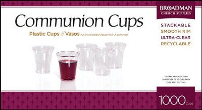 Plastic Communion Cups, 1000 count