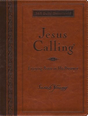 Jesus Calling, Comfort Print, Deluxe Edition - Imitation Leather, Amber
