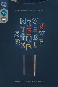 NIV, Teen Study Bible, Leathersoft, Blue/Gray
