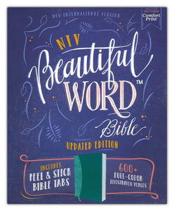 NIV, Beautiful Word Bible, Updated Edition, Leathersoft, Teal, Red Letter