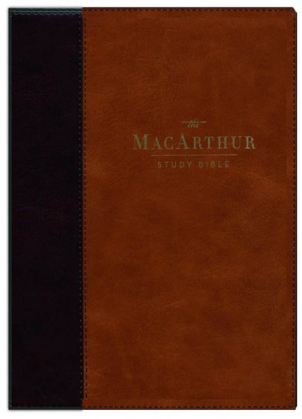 NKJV MacArthur Study Bible, Second Edition, Leathersoft - Brown