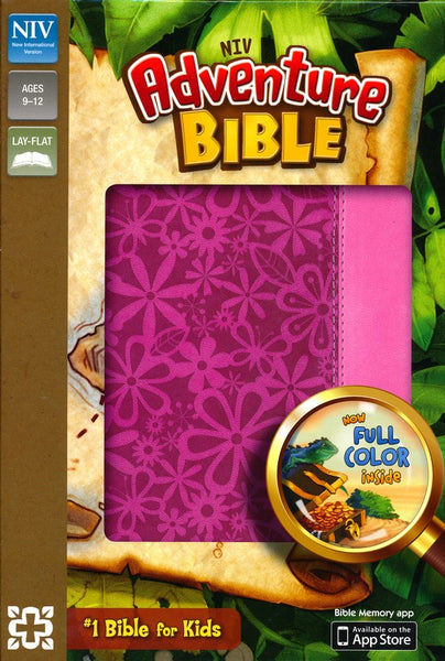 NIV Adventure Bible, Duo-Tone, Raspberry/Pink