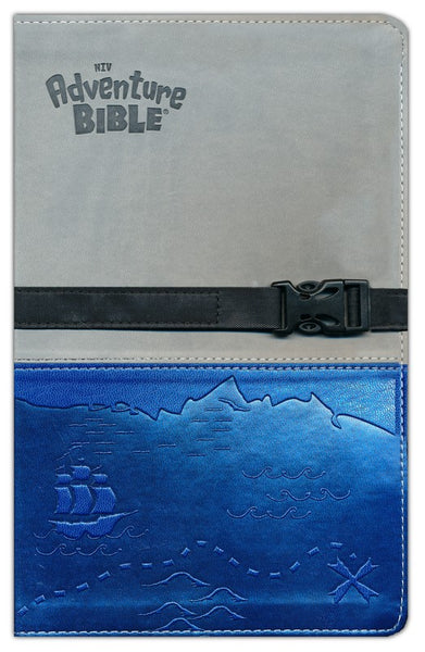 NIV Adventure Bible, Duo-Tone, Clip Closure, Gray/Blue