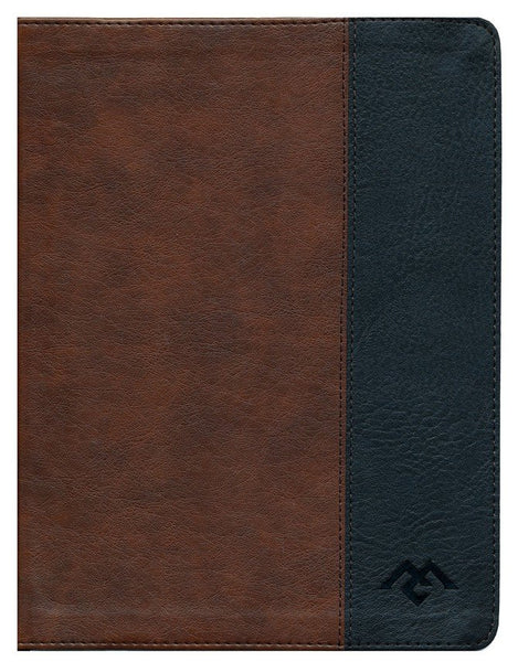 CSB Men of Character Bible--Leathertouch, Brown/Black