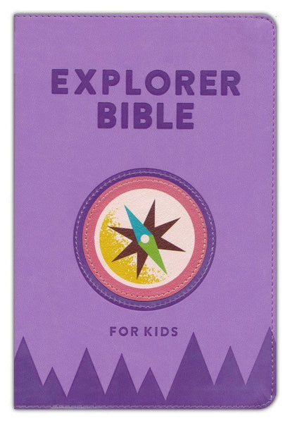 CSB Explorer Bible for Kids, Compass--Soft Leather-Look, Lavender