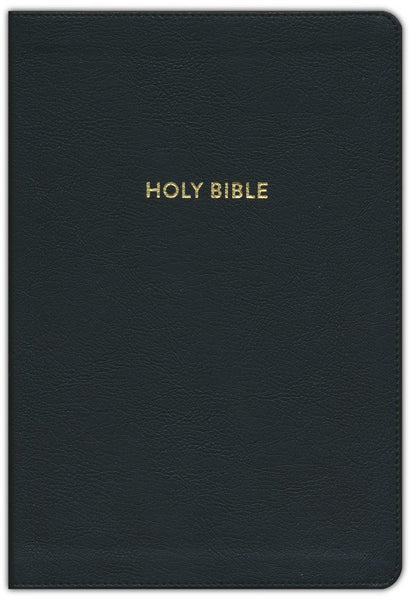 KJV Rainbow Study Bible, Black LeatherTouch