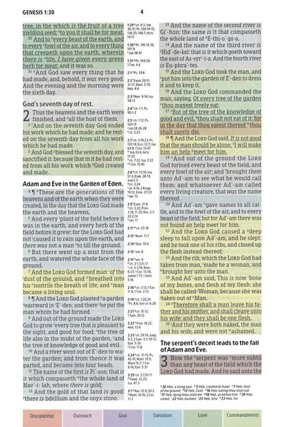 KJV Rainbow Study Bible, Black LeatherTouch