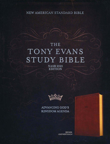 NASB Tony Evans Study Bible, Brown LeatherTouch