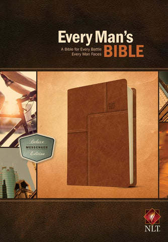 Every Man’s Bible NLT, Deluxe Messenger Edition - Brown