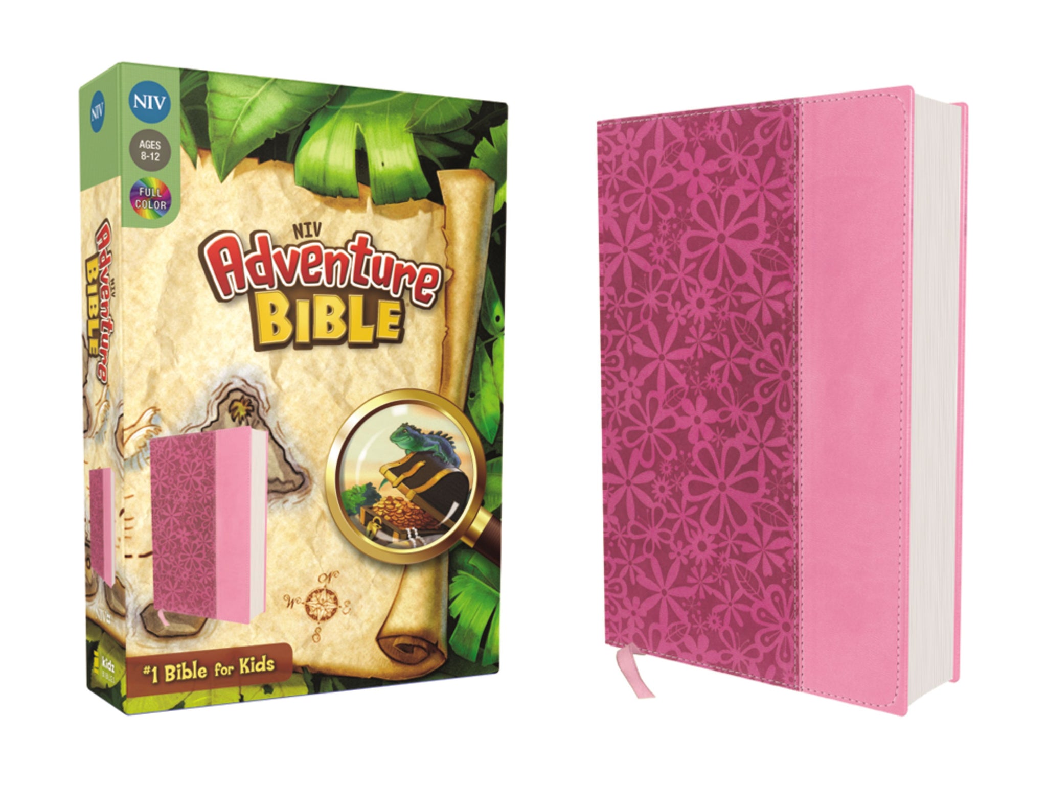 NIV Adventure Bible, Duo-Tone, Raspberry/Pink